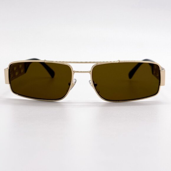 NEW VERSACE SUNGLASSES VE2257 1002/73 GOLD UNISEX EYEWEAR VE2257 100273 main image 5